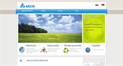 Desktop Screenshot of deltaelectronics.sk